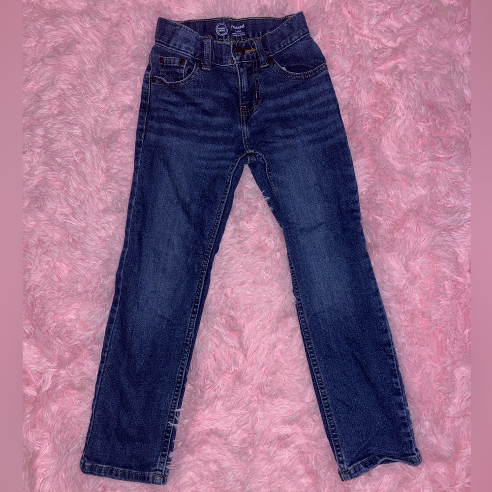 Dark Blue Boys Size 7 Denim Jeans (7 Slim)